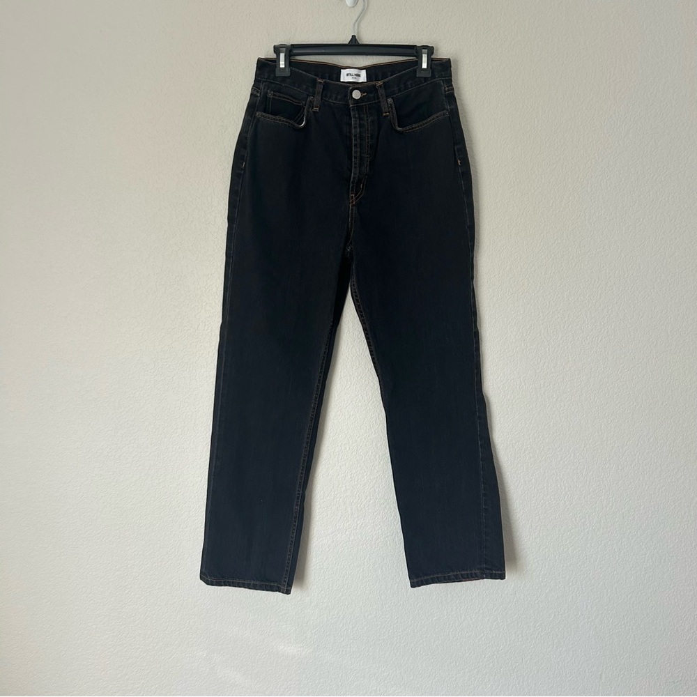 Still Here Childhood Jeans in Burgundy and Washed Black - Picture 3 of 8
